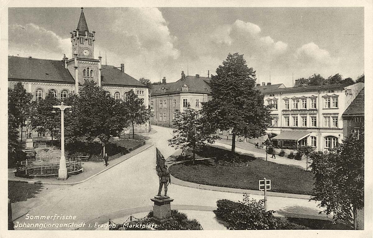 Johanngeorgenstadt. Marktplatz, 1935