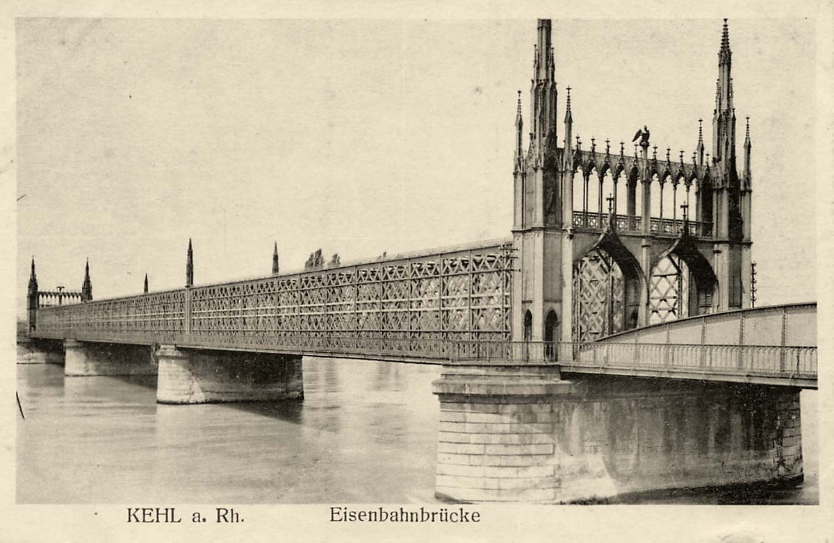 Kehl. Eisenbahnbrücke
