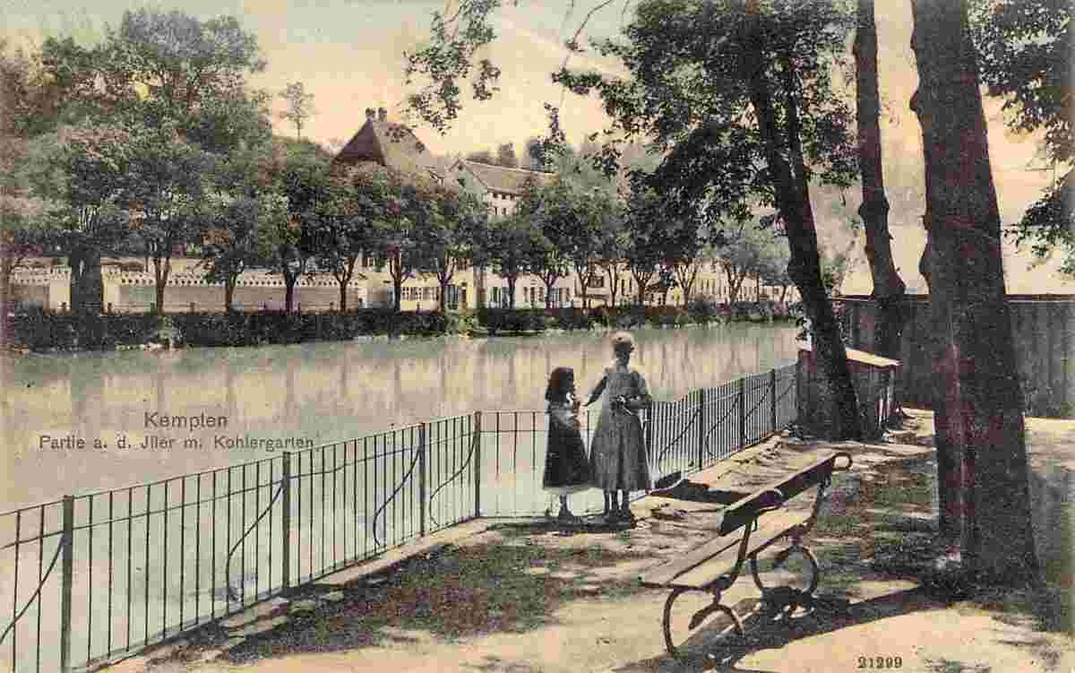 Kempten. Iller mit Kohlegarten, 1907