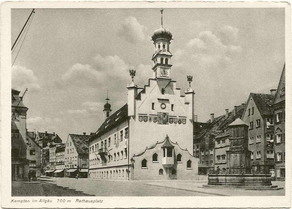 Kempten (Allgäu). Rathausplatz, 1930