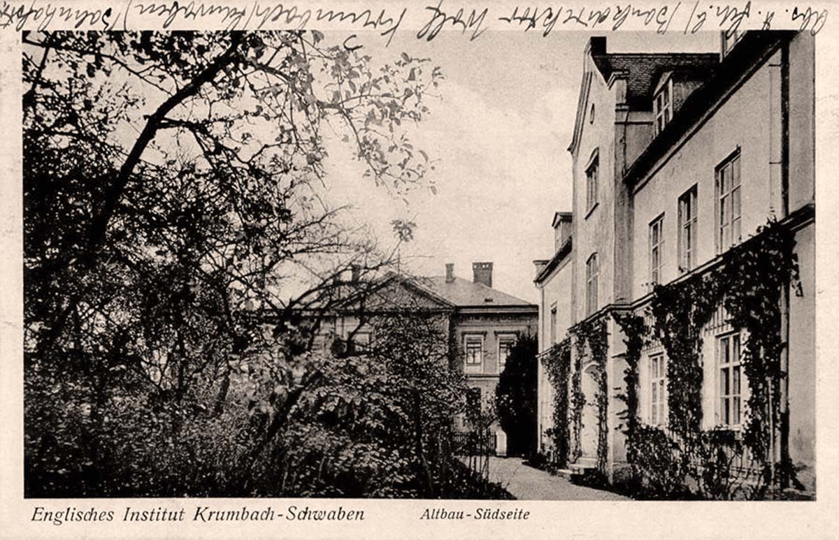 Krumbach (Schwaben). Englisches Institut, um 1925