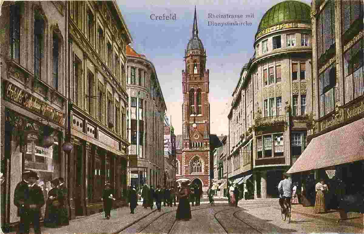 Krefeld. Rheinstraße, 1923