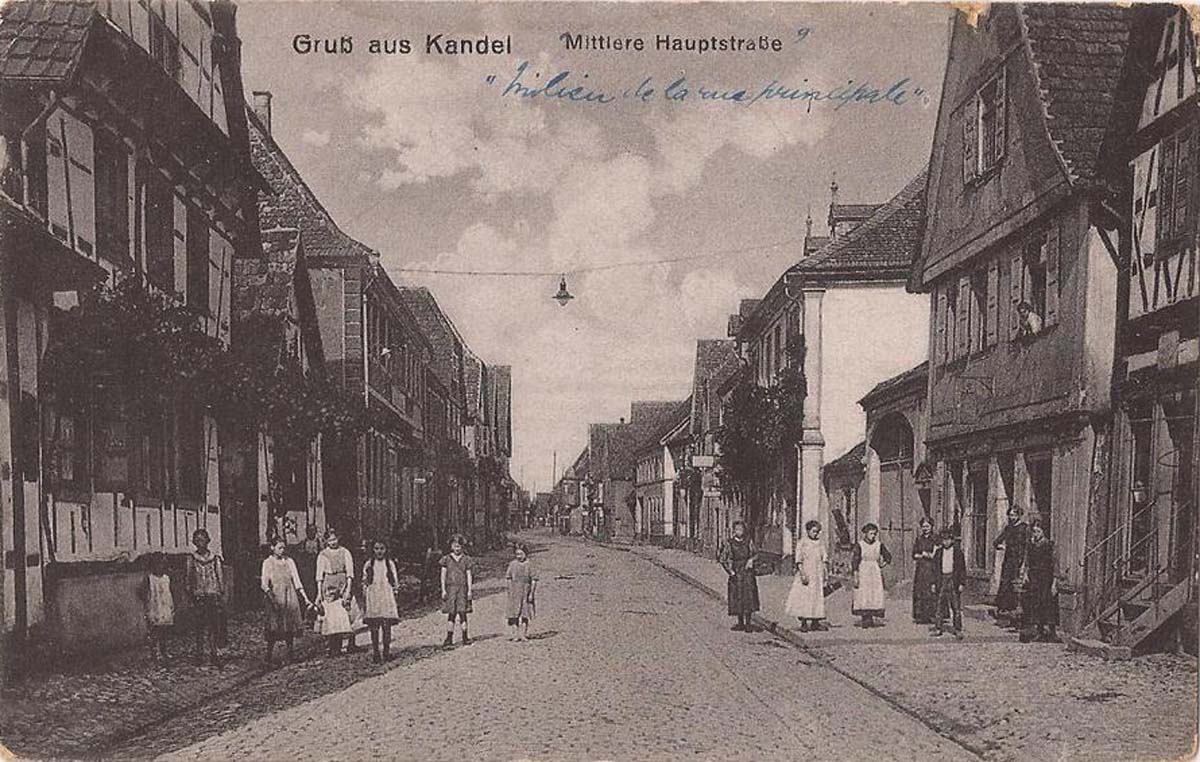 Kandel. Mittlere Hauptstraße, 1919