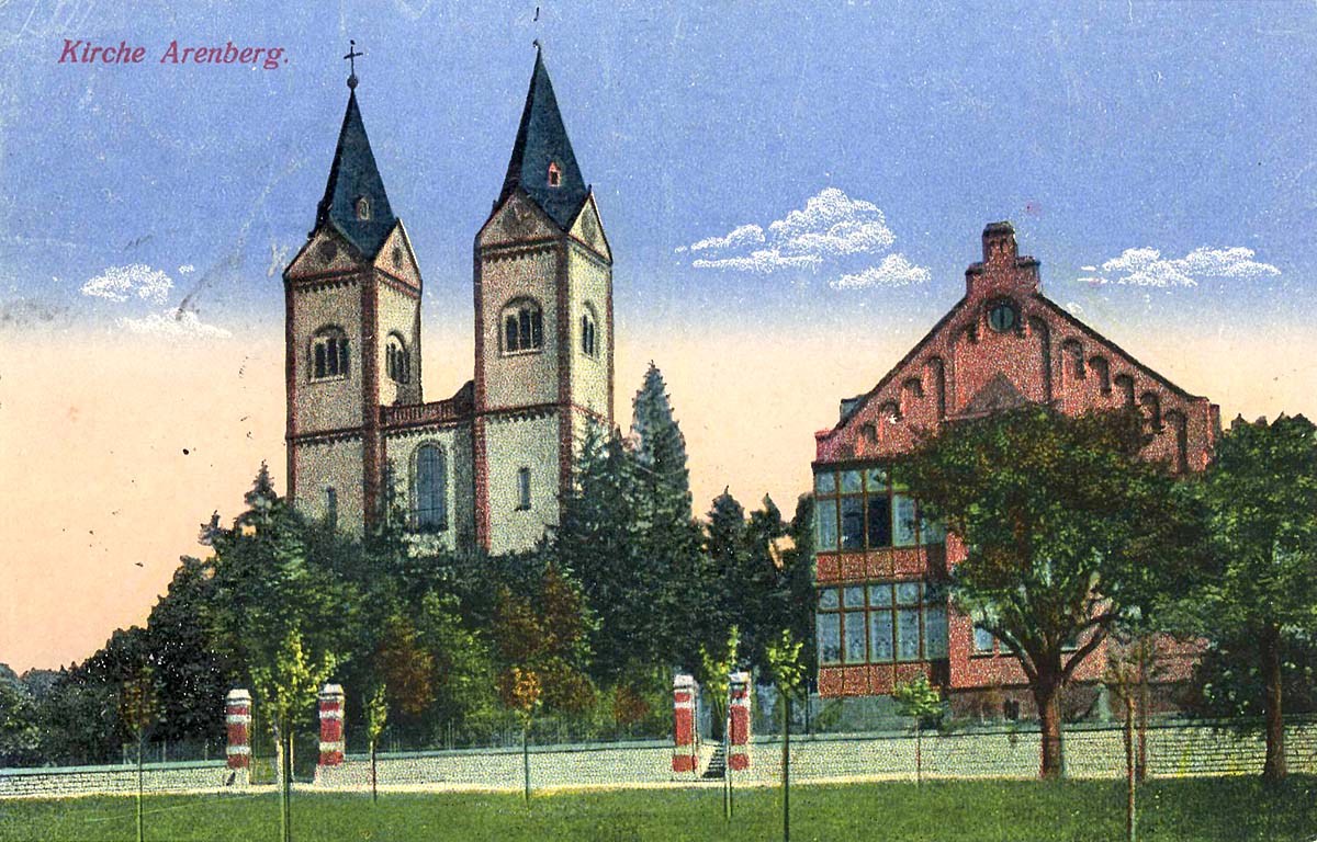 Koblenz (Coblenz). Kirche von Westen, 1917