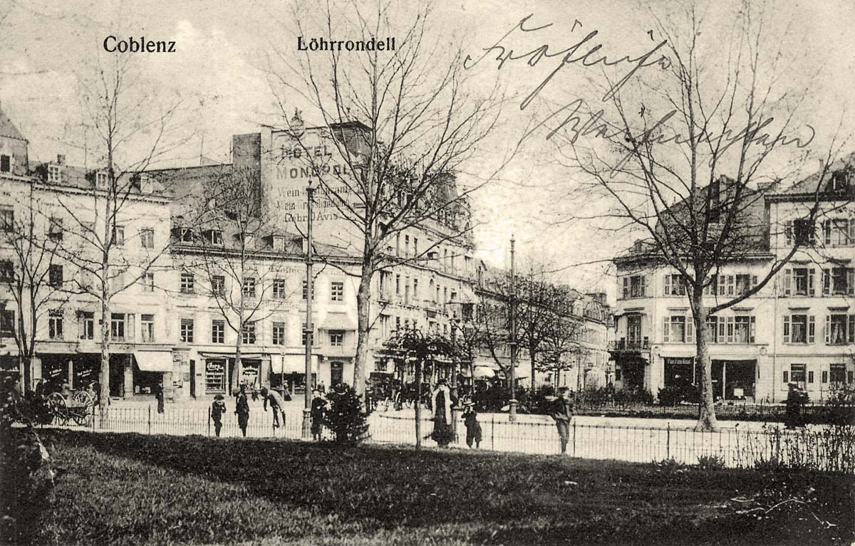 Koblenz (Coblenz). Löhrrondell, 1907