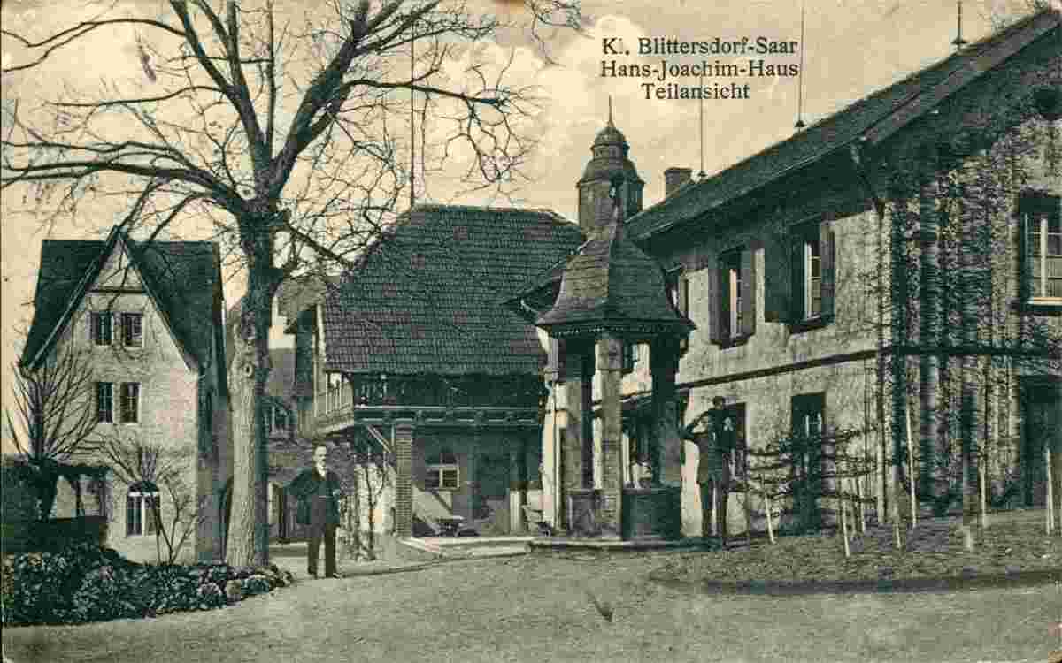 Kleinblittersdorf. Hans-Joachim-Haus, Teilansicht, um 1910
