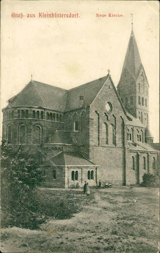Kleinblittersdorf. Neue Kirche, um 1910