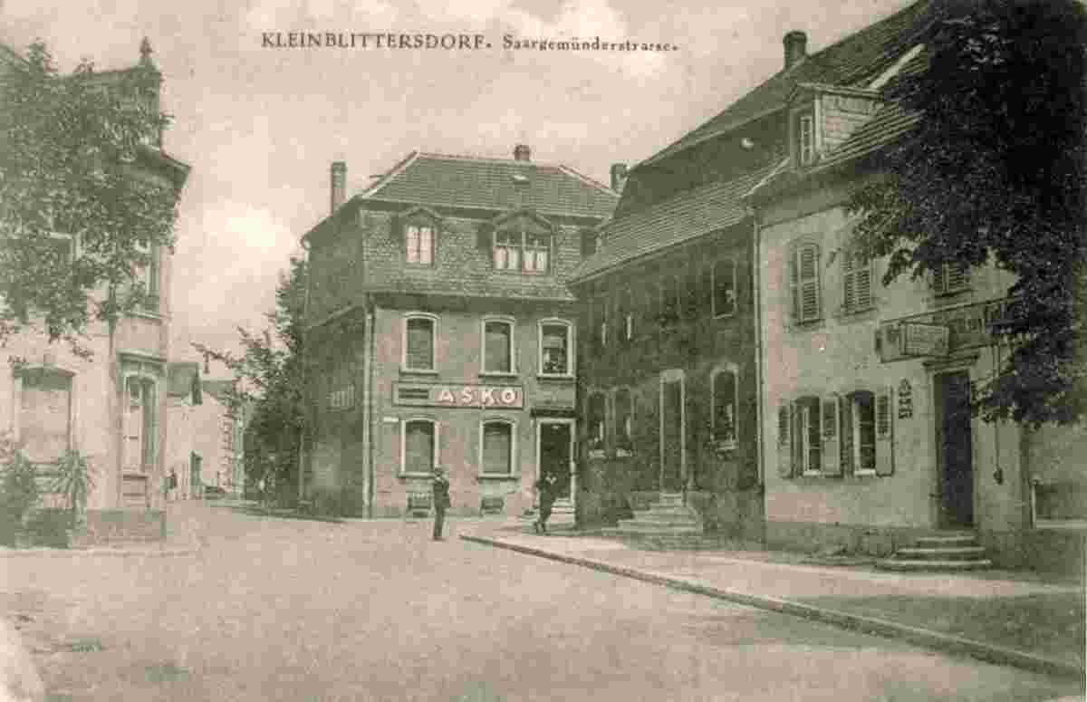 Kleinblittersdorf. Saargemünderstraße um 1930