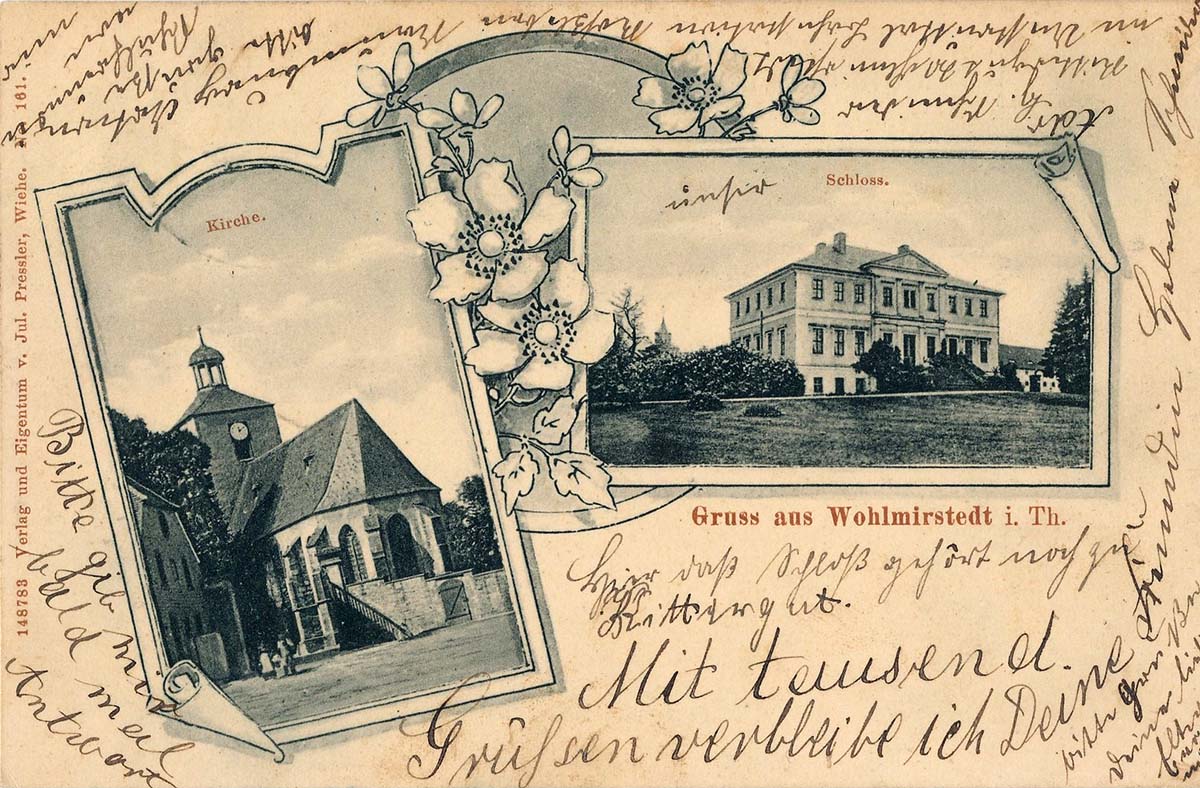 Kaiserpfalz. Wohlmirstedt - Kirche und Schloß, 1912