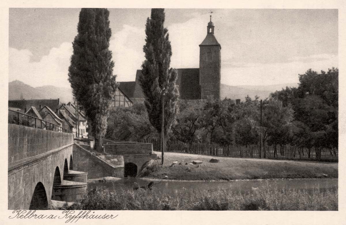 Kelbra (Kyffhäuser). Blick zur Kirche
