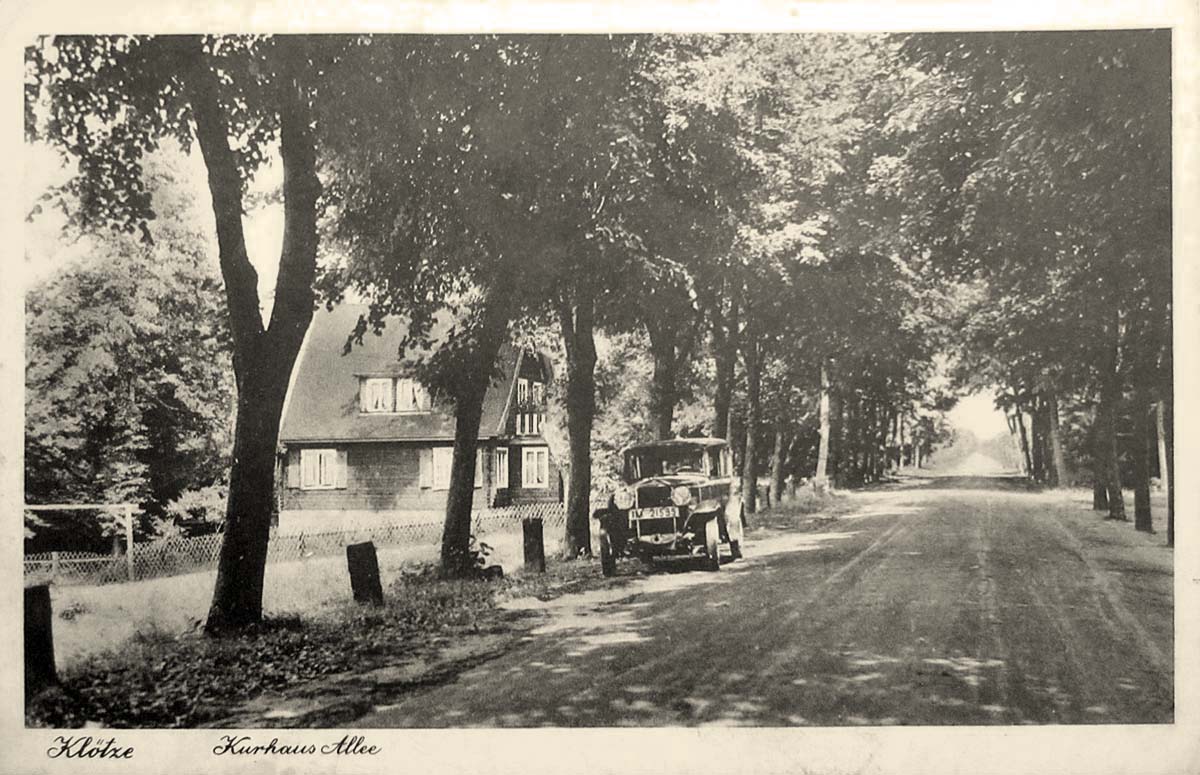 Klötze. Kurhaus Allee, 1935