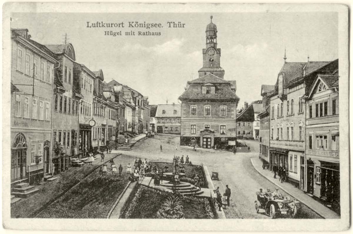 Königsee. Hügel mit Rathaus, 1931