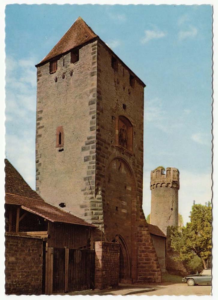 Ladenburg. Martinstor mit Hexenturm