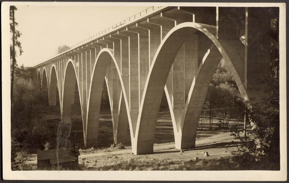 Leonberg. Glemseck - Autobahnbrücke Rohrbach, 1938