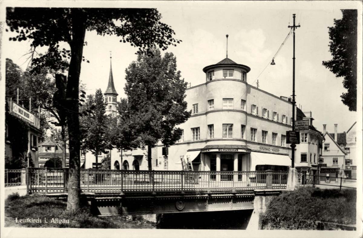 Leutkirch im Allgäu. Schuhhaus Werdich, Geschäfte, 1941
