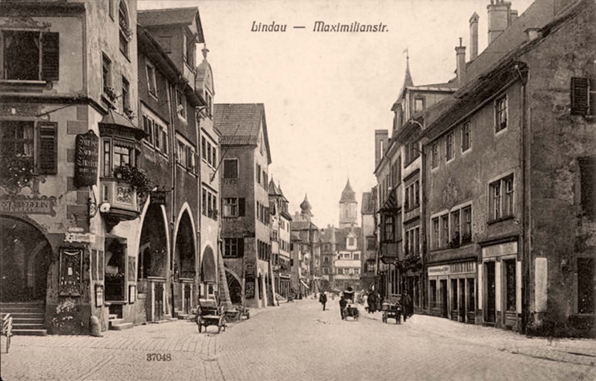 Lindau (Bodensee). Maximilianstraße, bis 1920