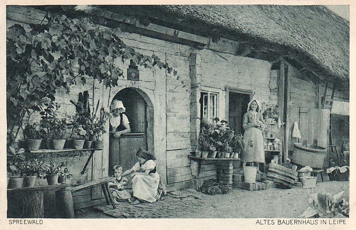 Lübbenau (Spreewald). Leipe - Altes Bauernhaus, 1918