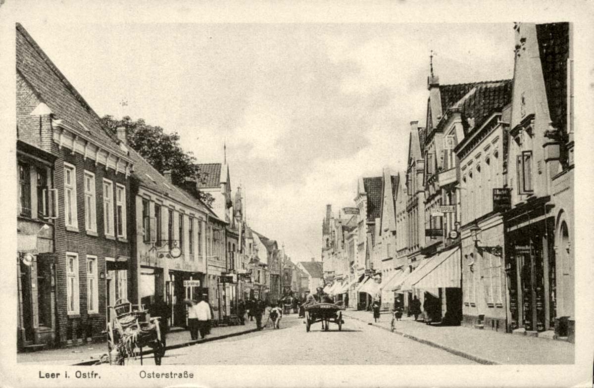 Leer (Ostfriesland). Osterstraße, 1910