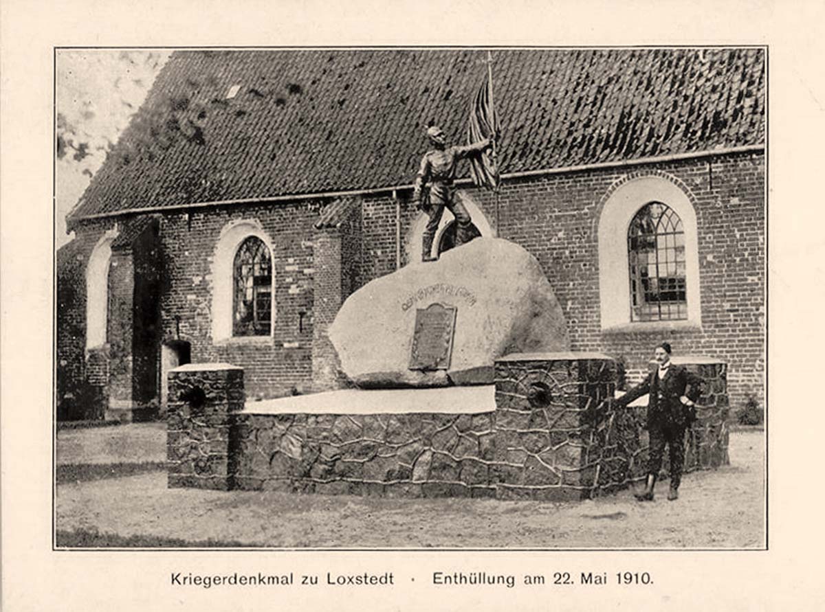 Loxstedt. Kriegerdenkmal, Enthüllung am 22. Mai 1910