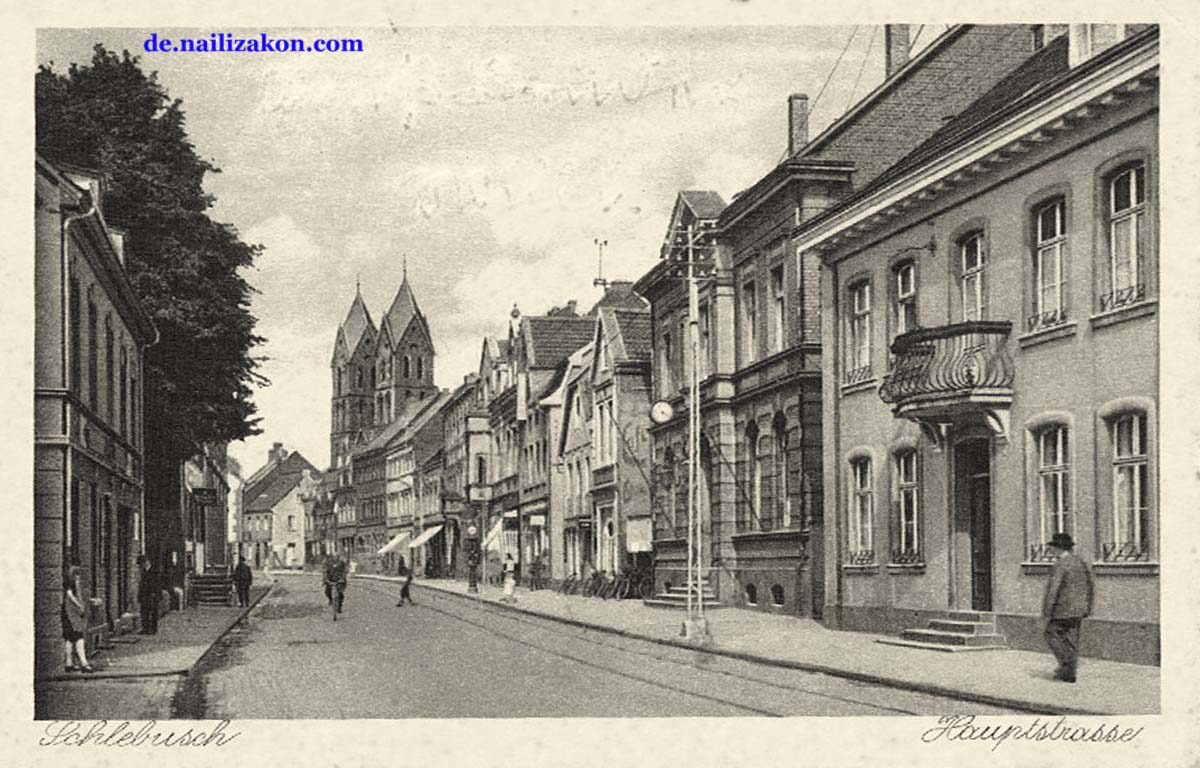 Leverkusen. Stadtteil Schlebusch - Hauptstraße, 1937