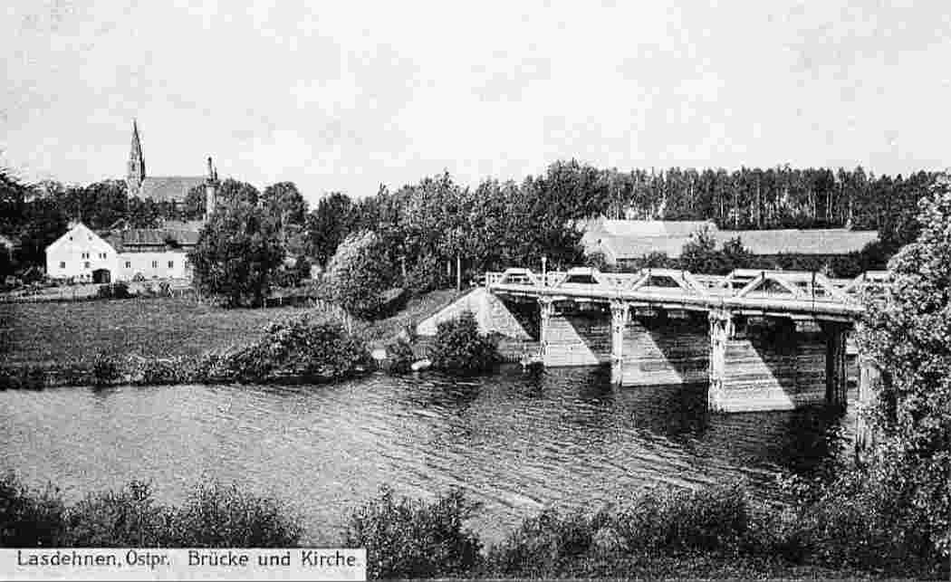 Lasdehnen. Alte Brücke, 1910-1914