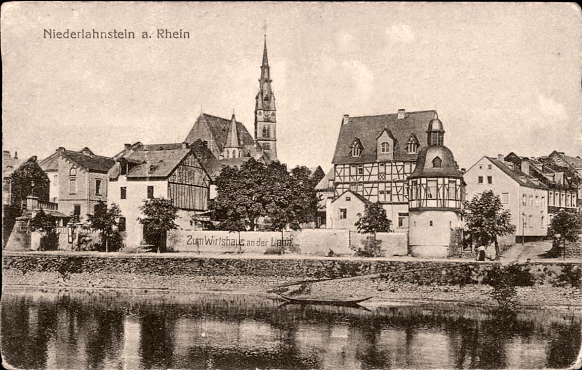 Lahnstein. Niederlahnstein - Zum Wirtshaus an der Lann, 1919