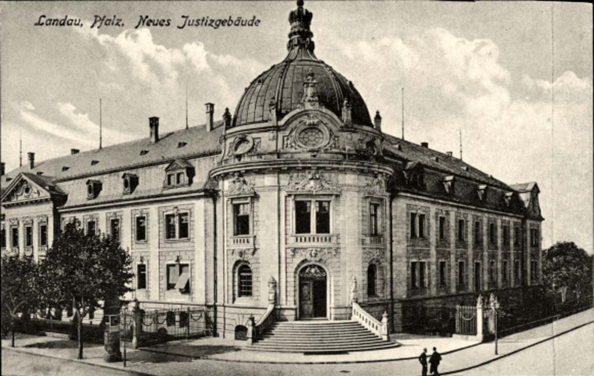 Landau in der Pfalz. Neuen Justizgebäude, 1919