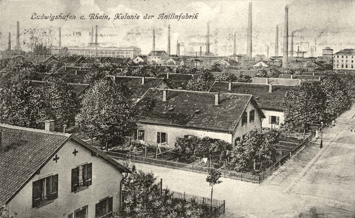 Ludwigshafen am Rhein. Kolonie der Anilinfabrik, 1921