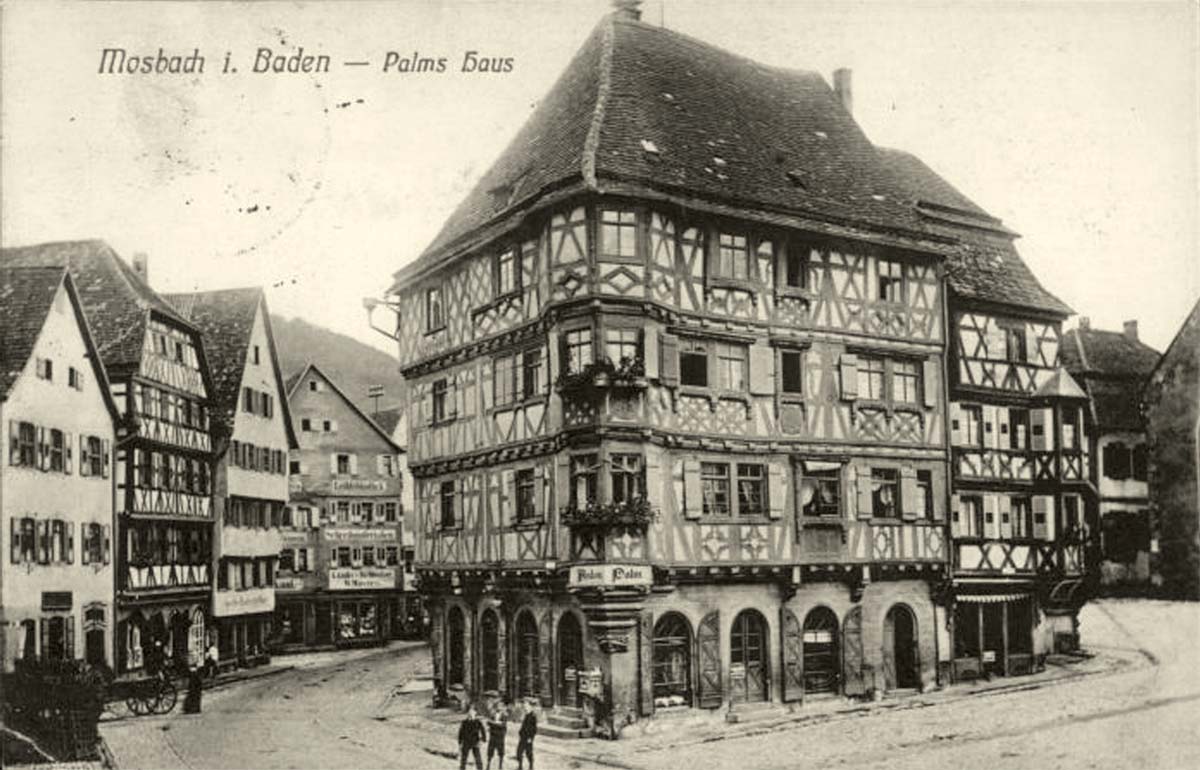 Mosbach. Das Palm'sche Haus, 1917