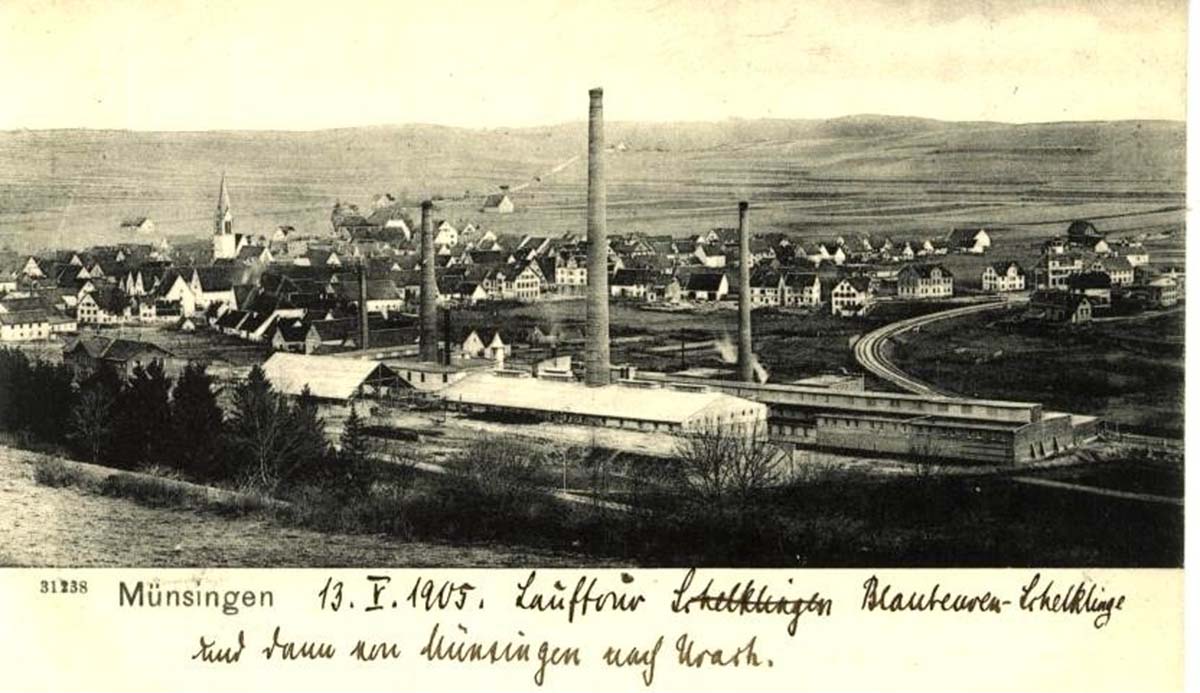 M�nsingen (Reutlingen). Gesamtansicht, 1905