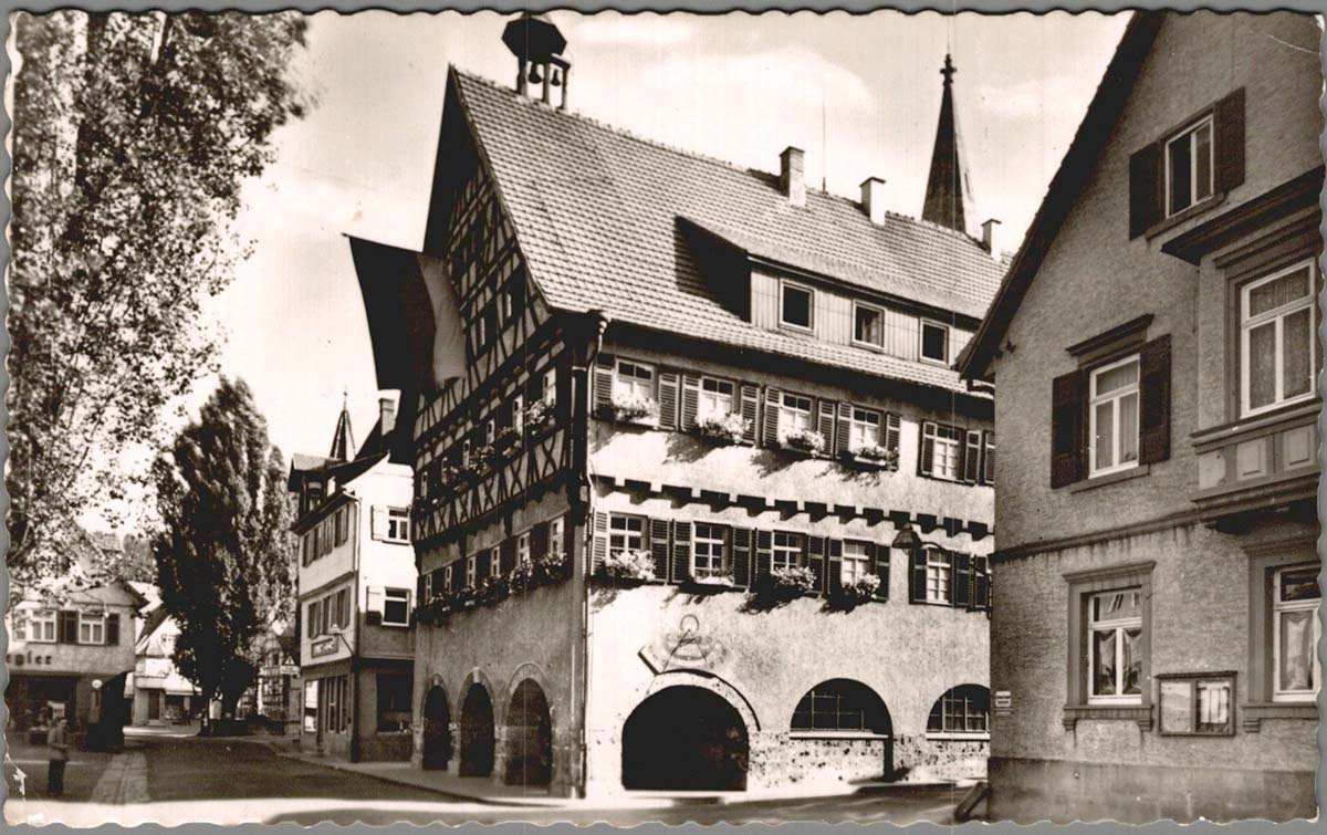 M�nsingen (Reutlingen). Rathaus, 1955