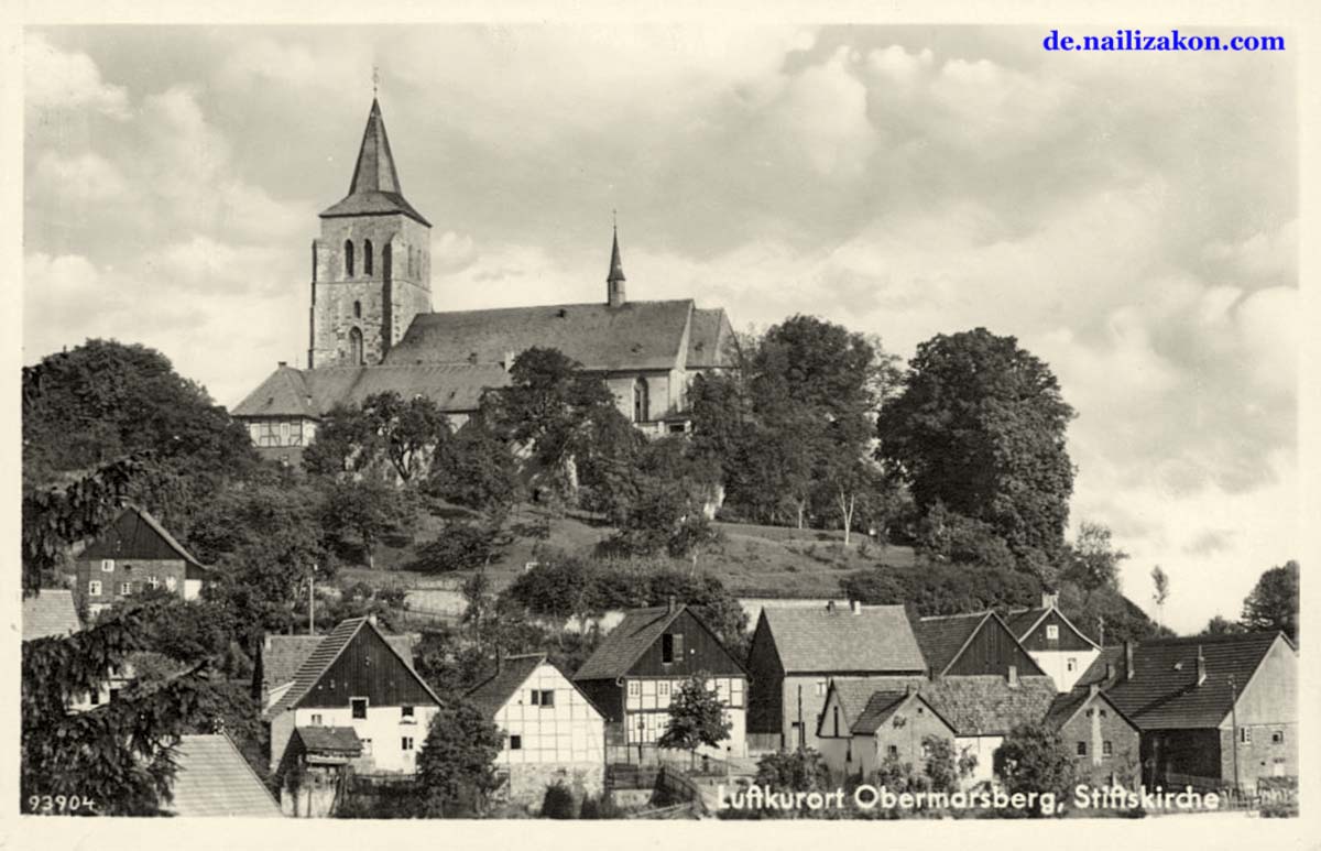 Marsberg. Stadtteil Obermarsberg - Stiftskirche, 1941
