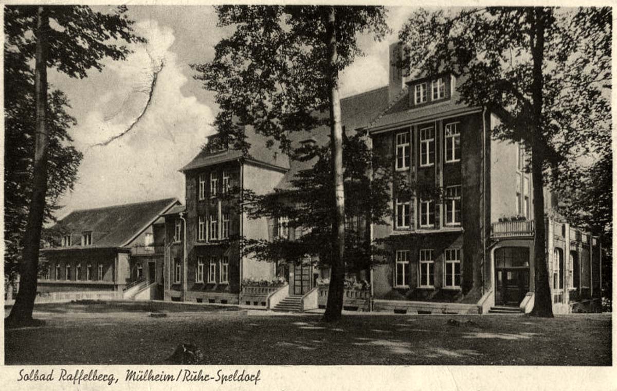 Mülheim an der Ruhr. Speldorf - Kindersolbad Raffelberg, um 1950