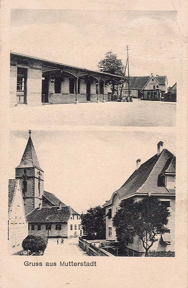 Blick auf Mutterstadt, 1920
