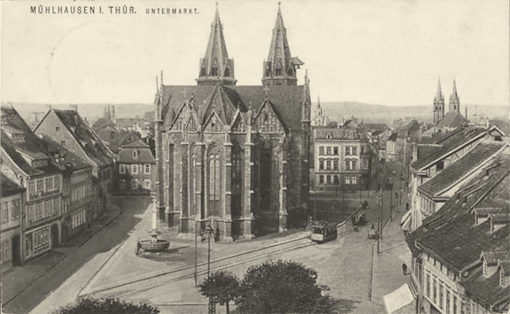 Mühlhausen. Untermarkt, 1917