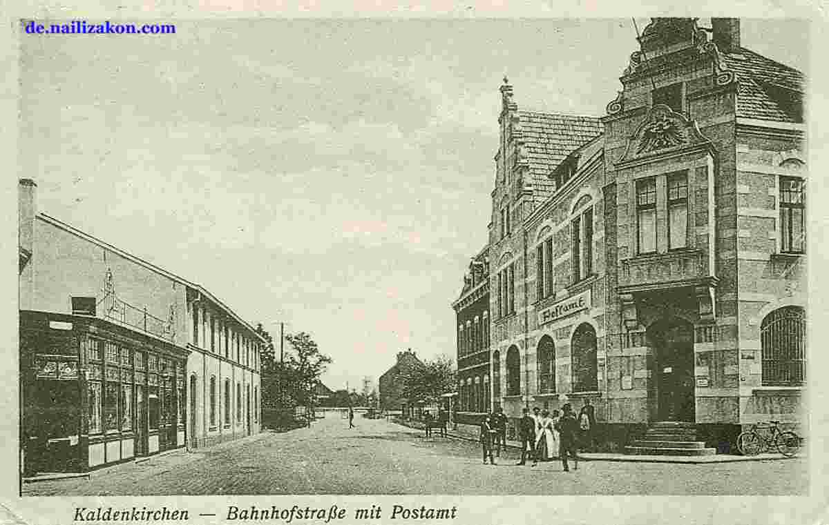 Nettetal. Bahnhofstraße mit Postamt