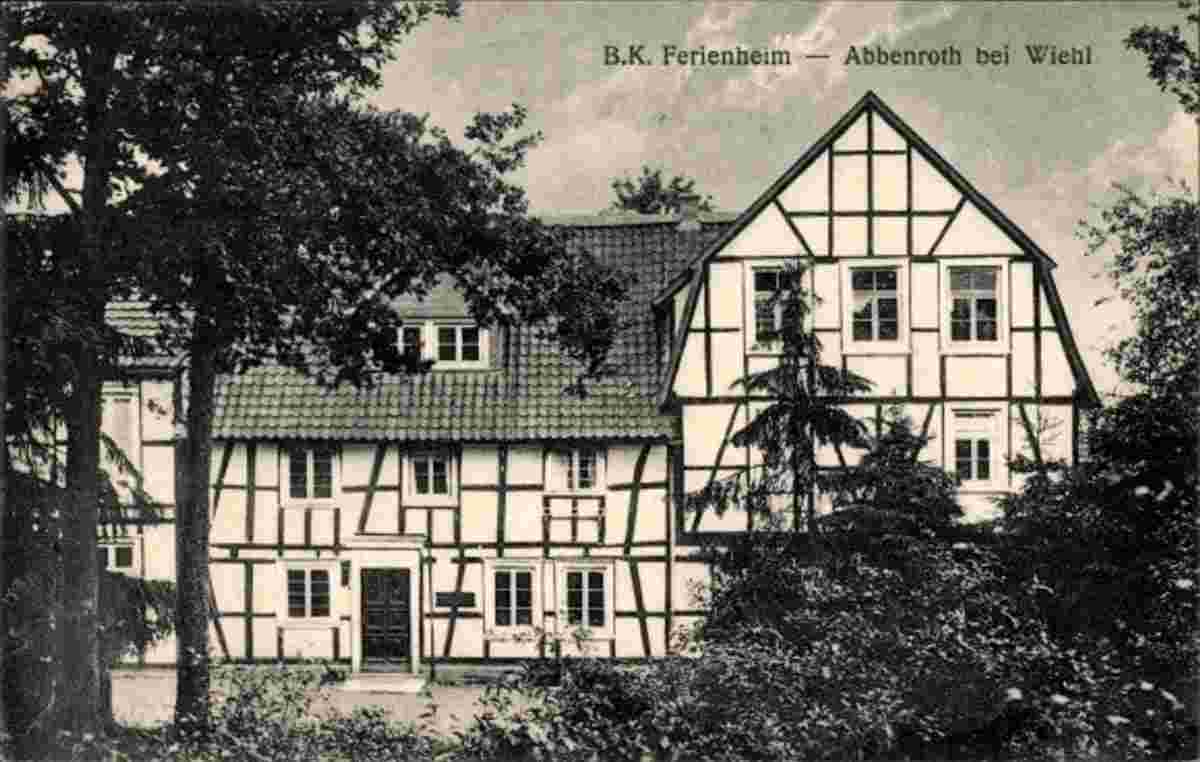 Nümbrecht. Abbenroth - B.K. Ferienheim, Fachwerkhaus, 1925