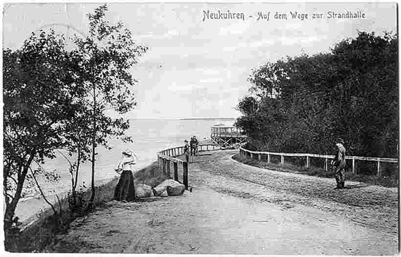 Neukuhren. Straße zum Strand, 1904-1911