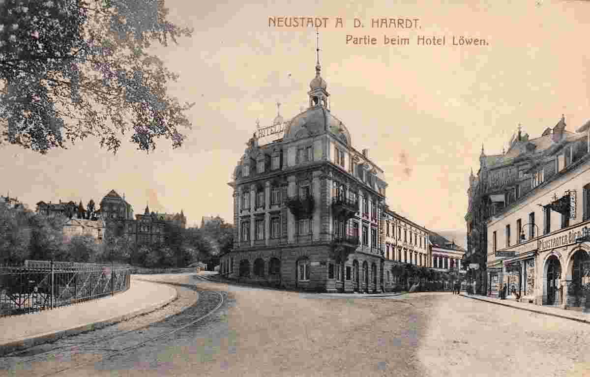 Neustadt an der Weinstraße. Panorama von Hotel Löwen, 1919