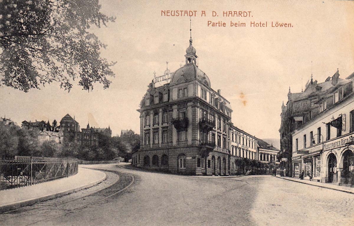 Neustadt an der Weinstraße. Panorama von Hotel Löwen, 1919