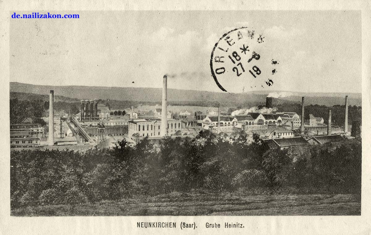 Neunkirchen. Heinitz - Grube, 1919