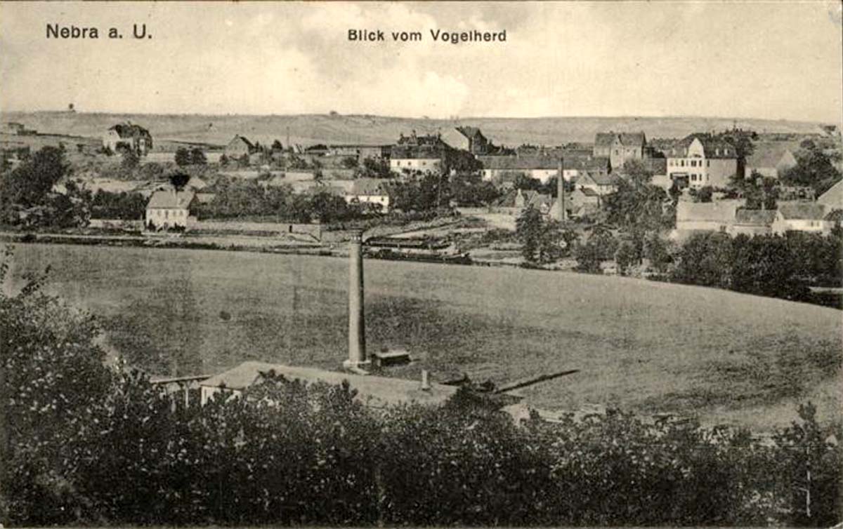 Nebra (Unstrut). Blick vom Vogelherd, 1913