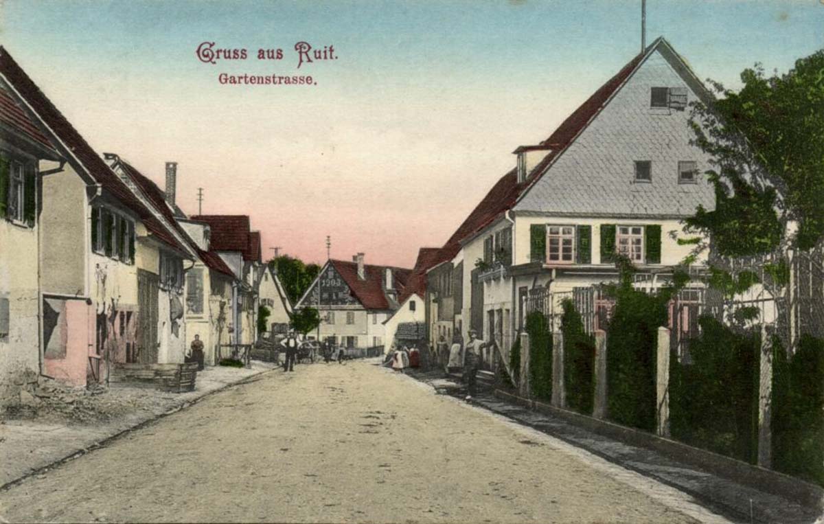 Ostfildern. Gartenstraße, um 1910