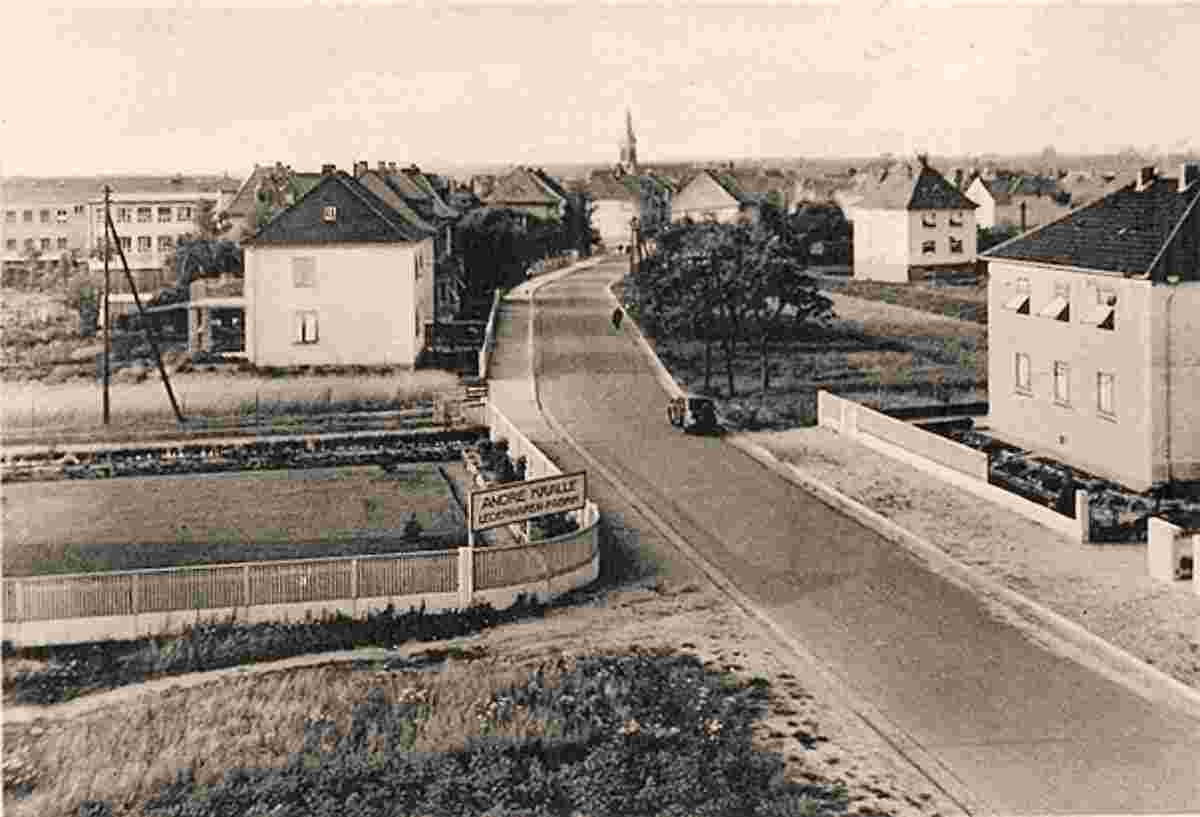 Obertshausen. Hausen - Seligenstädter Straße, Ortseingang, 1939