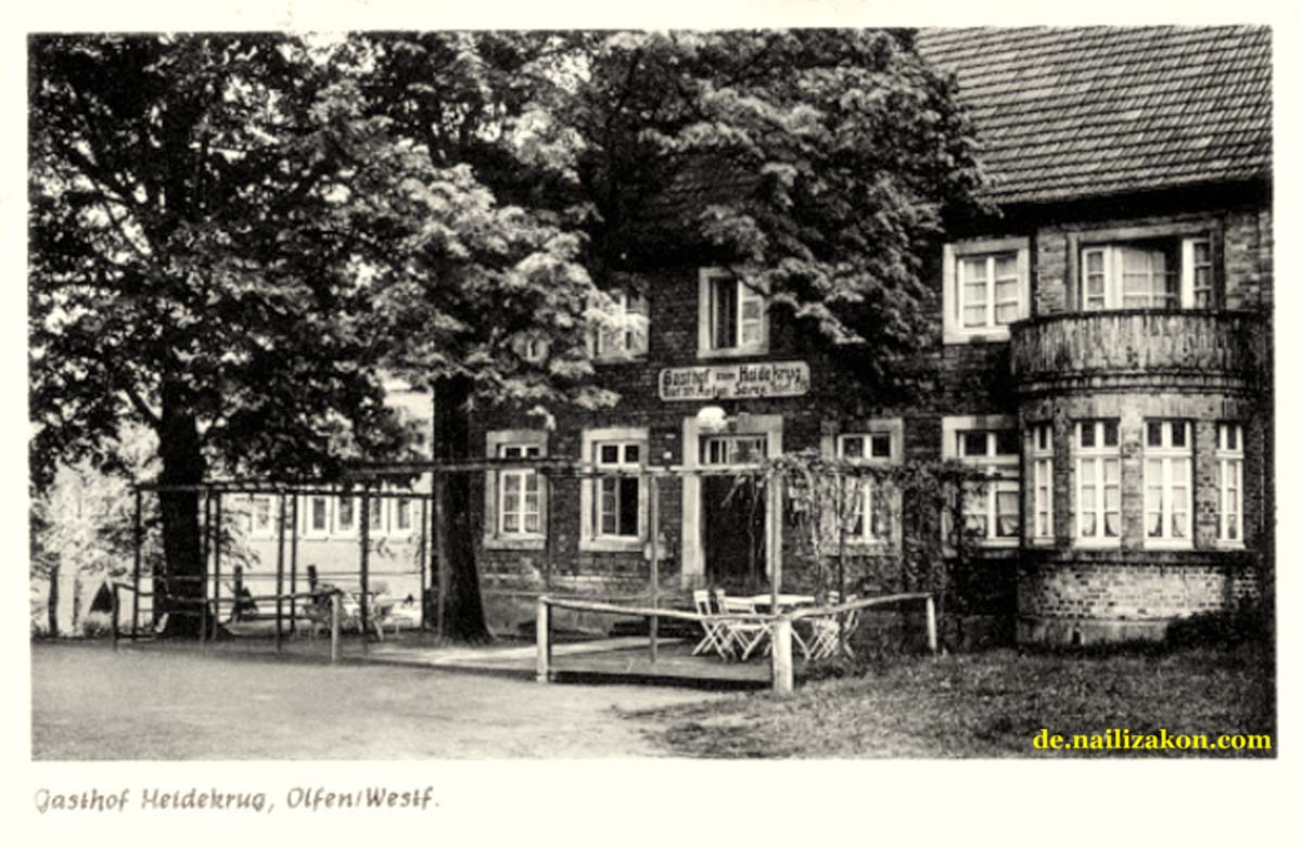 Olfen. Gasthof zum Heidekrug, Inhaber Anton Schrey, 1962