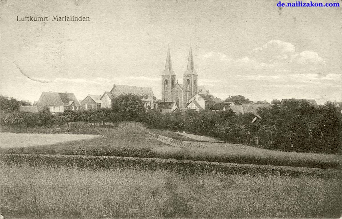 Overath. Marialinden - Panorama auf Kathedrale, 1912