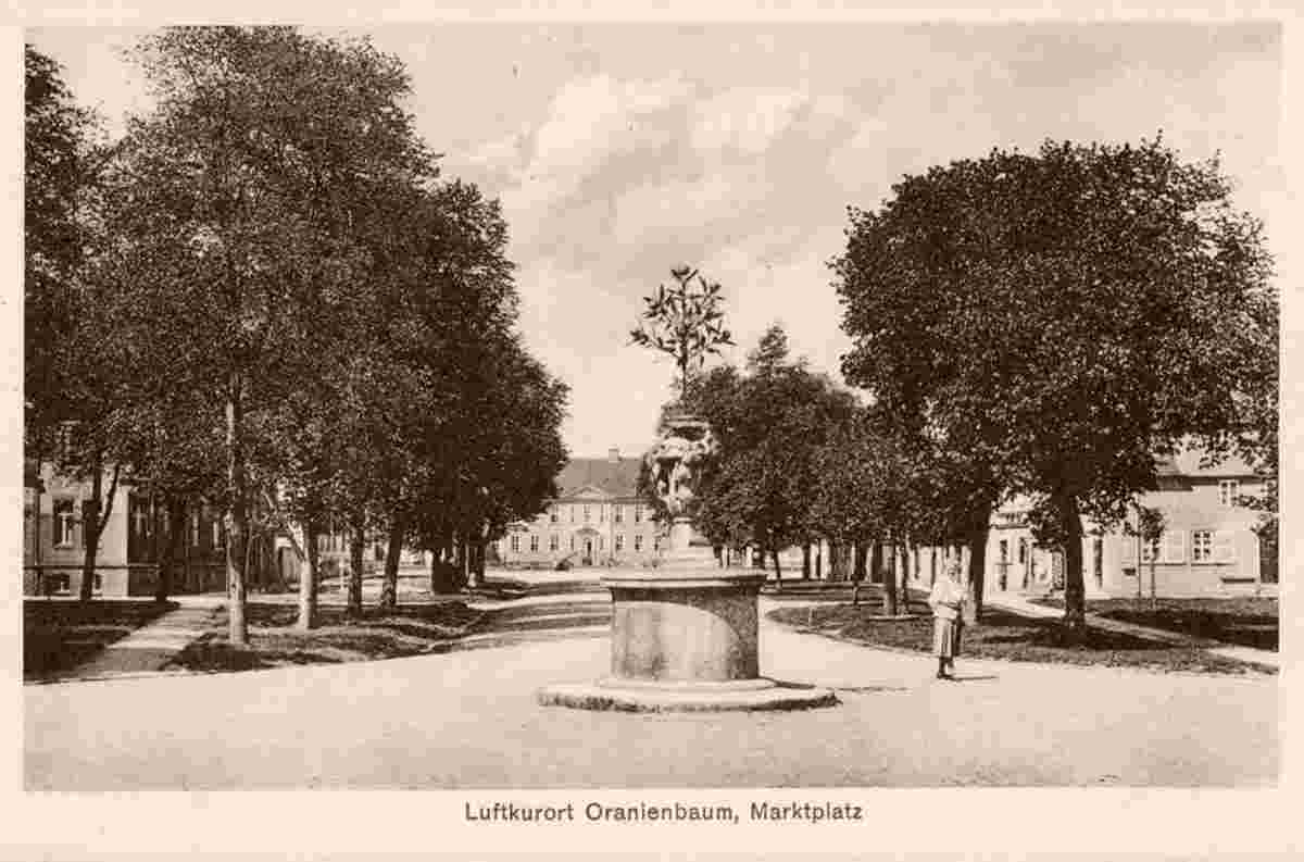 Oranienbaum-Wörlitz. Marktplatz, 1924