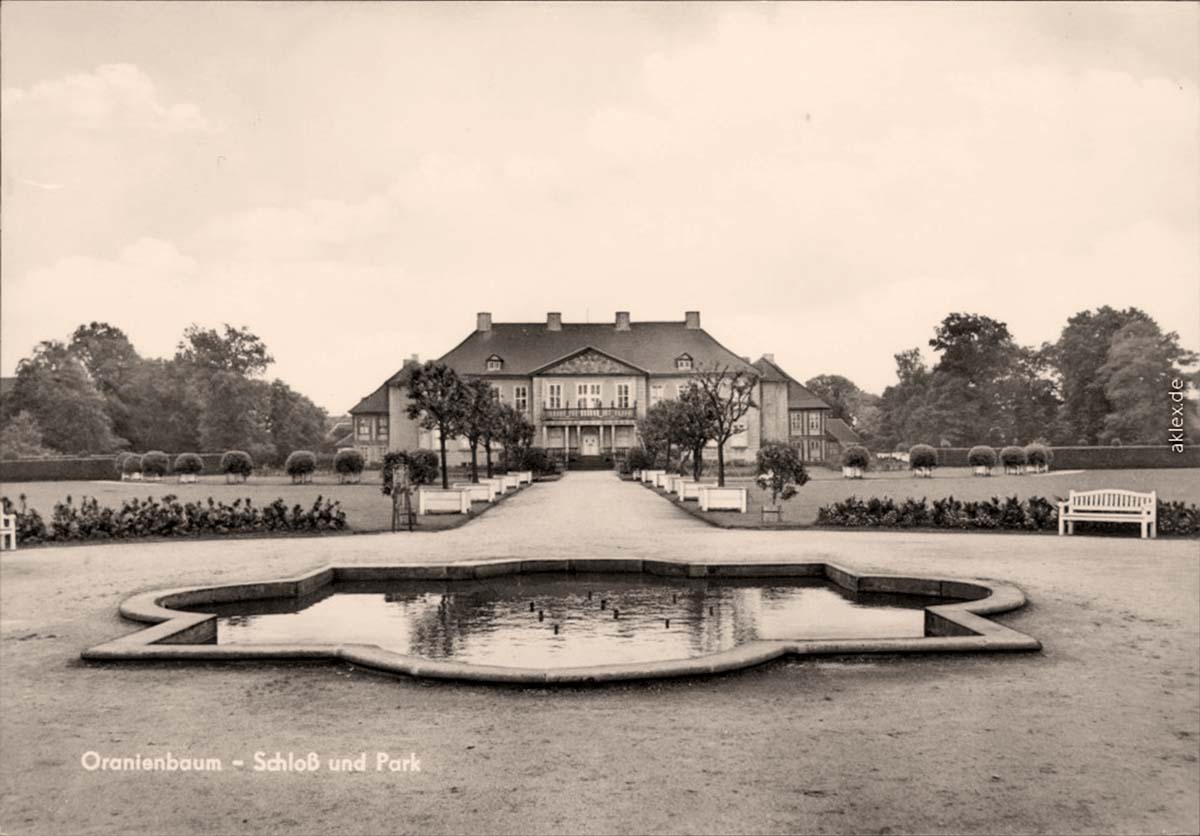 Oranienbaum-Wörlitz. Schloß und Schloßpark, 1968