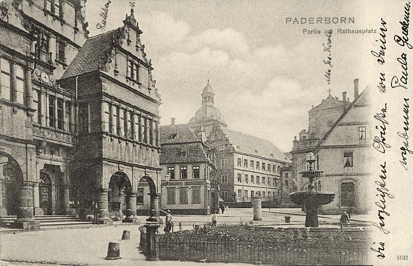 Paderborn. Rathauslatz, 1904