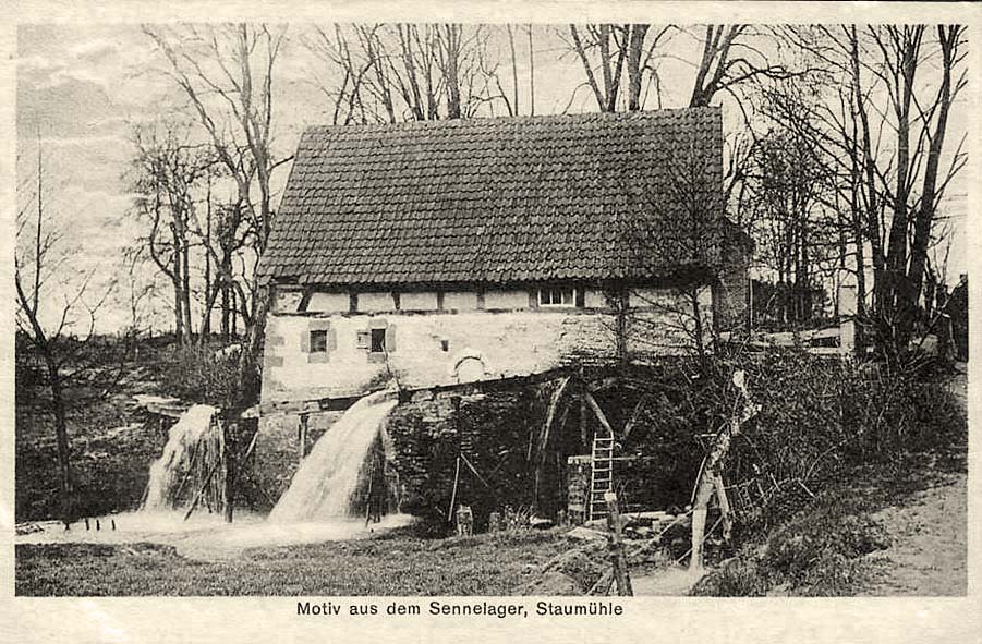Paderborn. Sennelager, Staumühle, 1927